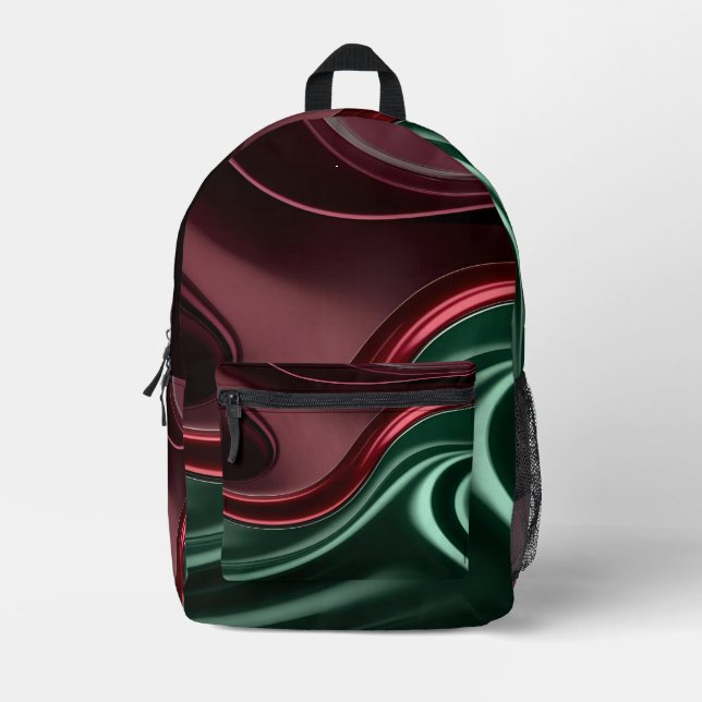 Backpack in stylish abstract graphic (Front)