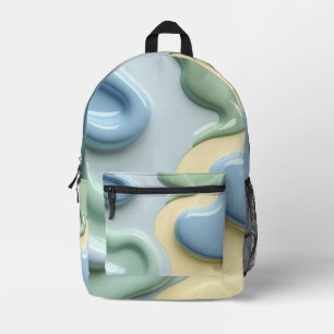 Backpack in stylish abstract graphic