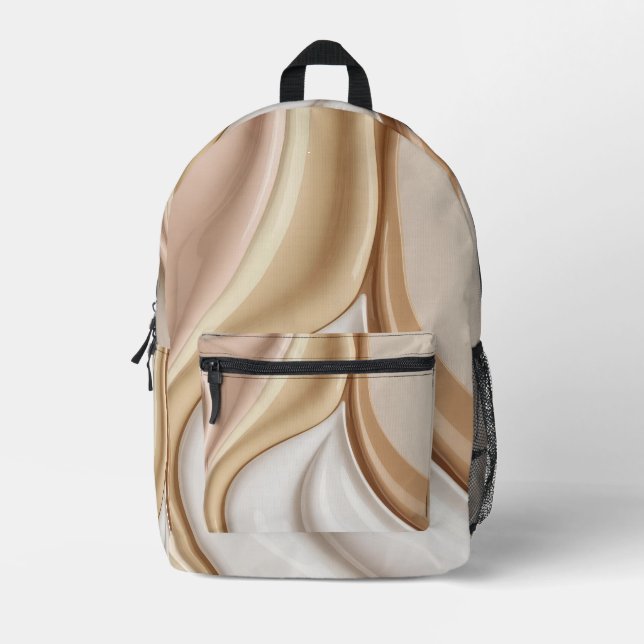 Backpack in stylish abstract graphic (Front)