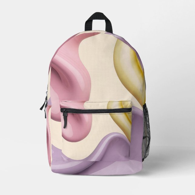 Backpack in stylish graphic (Front)