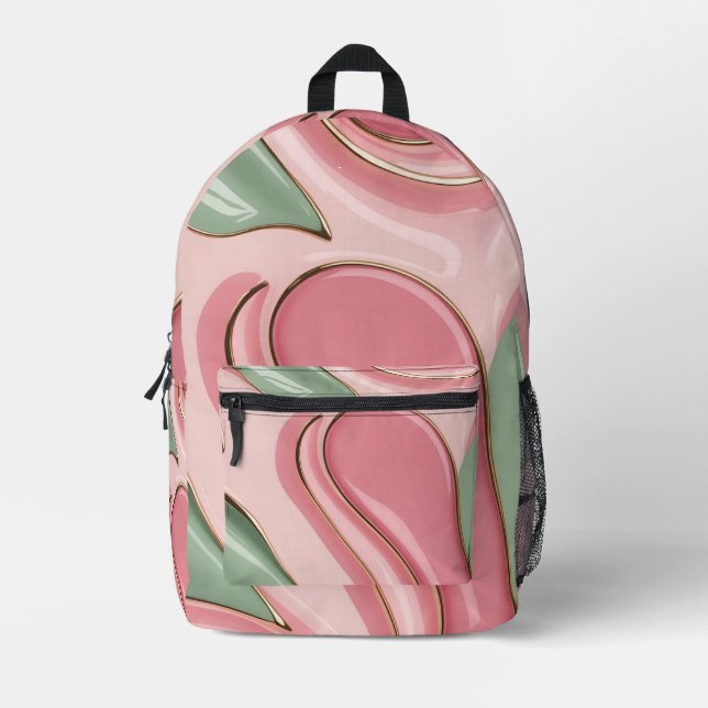Backpack in stylish graphic (Front)