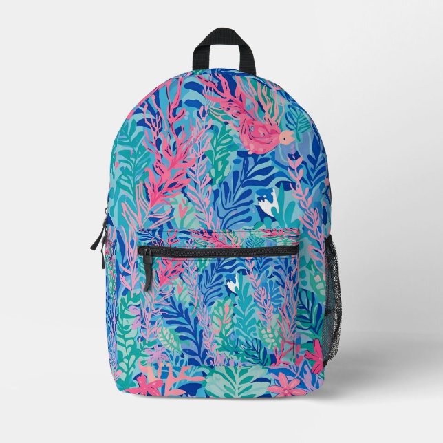 Backpack in stylish graphic (Front)