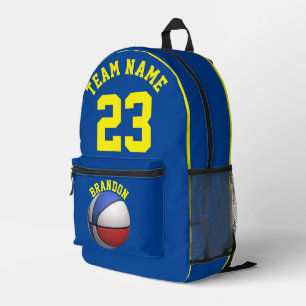 Backpack kids boys basketball sports blue y