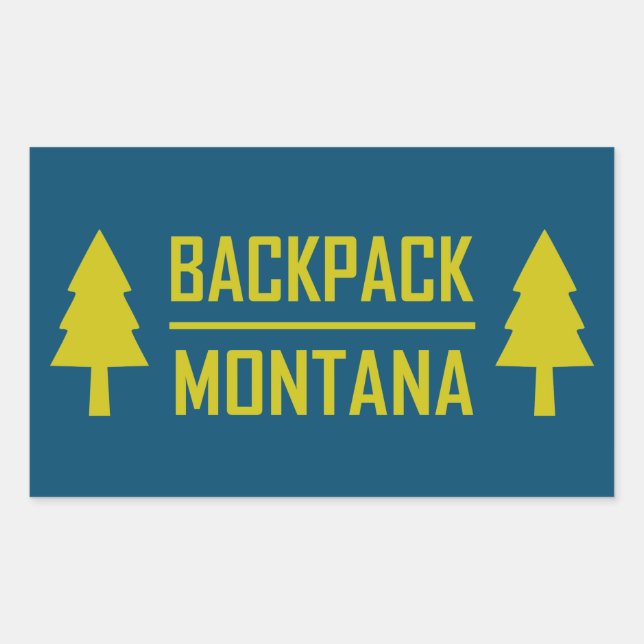 Backpack Montana Rectangular Sticker (Front)