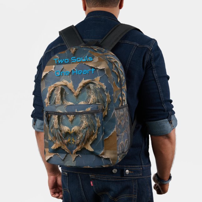 Backpack Paper Cut Eagle Two Souls One Heart (Insitu (Model))