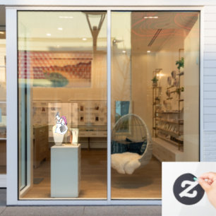 Backpack Snowman auto opaque window cling