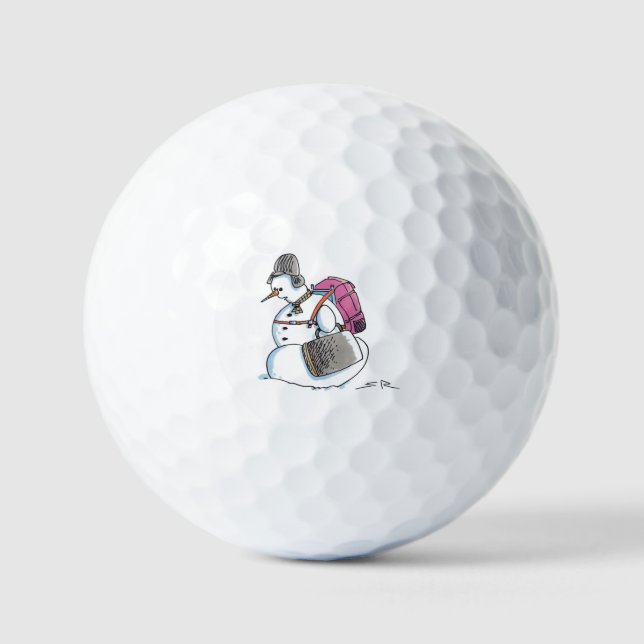 Backpack Snowman value golf balls 12 pk (Front)