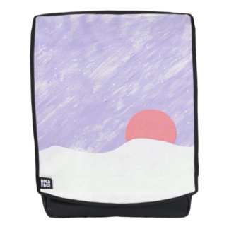 Backpack with Sunset Scene
