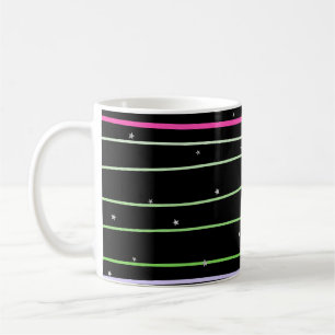 Backpack with wavy line stars coffee mug