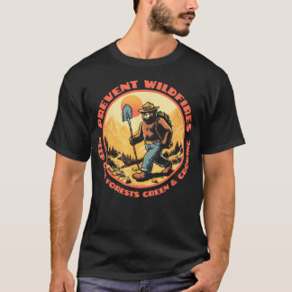 Backpacker Smokey Bear Keep Our Forests Green T-Shirt
