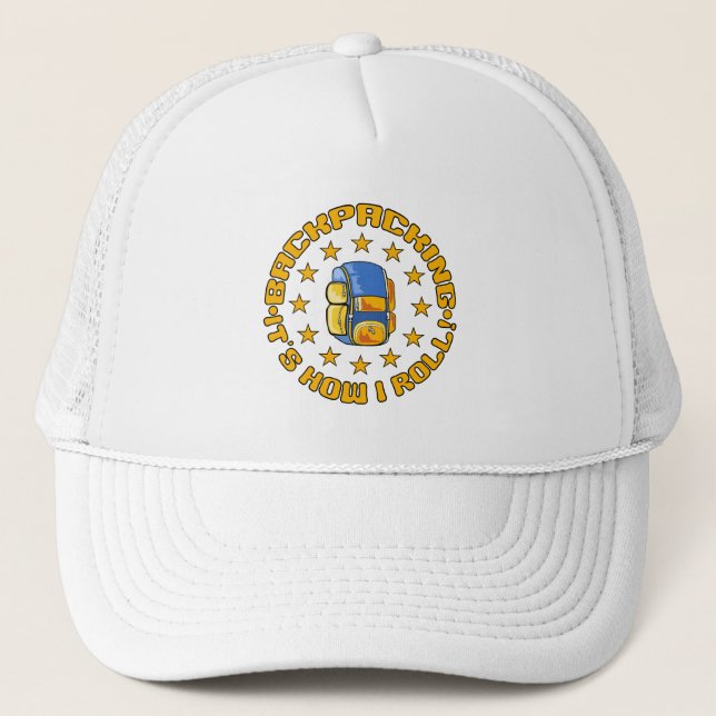 BACKPACKING hat - choose colour (Front)