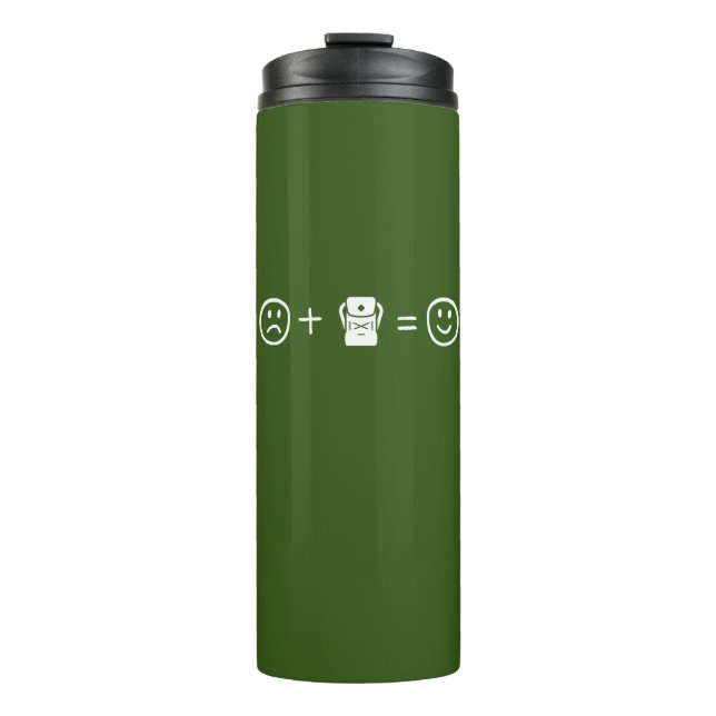 Backpacking Makes You Happy Thermal Tumbler (Front)