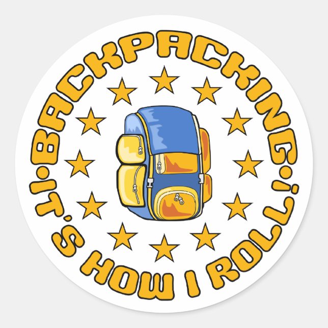 BACKPACKING stickers (Front)
