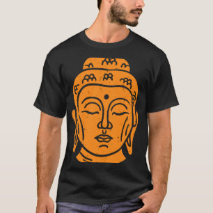 Backprint Buddha Head Buddhist Wisdom T-Shirt