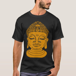Backprint Buddha Head Meditation and Yoga T-Shirt