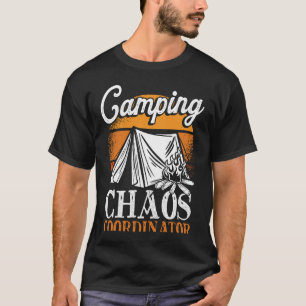 Backprint Camping Chaos Coordinator Camping T-Shirt