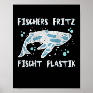 Backprint Fritz Fishes Plastic Environmental Prote Poster