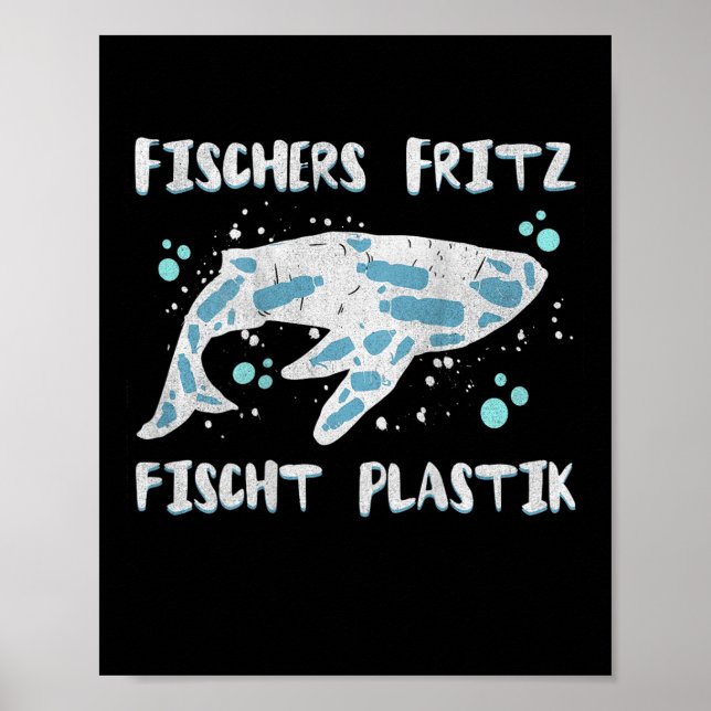 Backprint Fritz Fishes Plastic Environmental Prote Poster (Front)