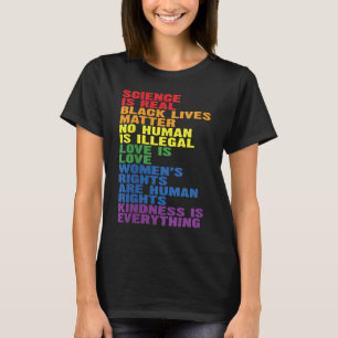 Backprint Kindness is everything LGBTQ+ Pride Ragl T-Shirt