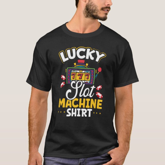Backprint Lucky Slot Machine T-Shirt (Front)
