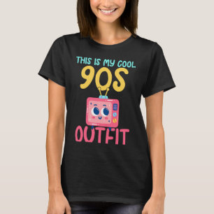 Backprint Lustiges This is my cool 90s outfit T-Shirt