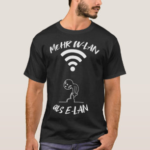 Backprint More WiFi than Elan funny information sc T-Shirt