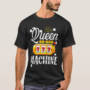 Backprint Queen Of The Machine Slot Machine Tank T