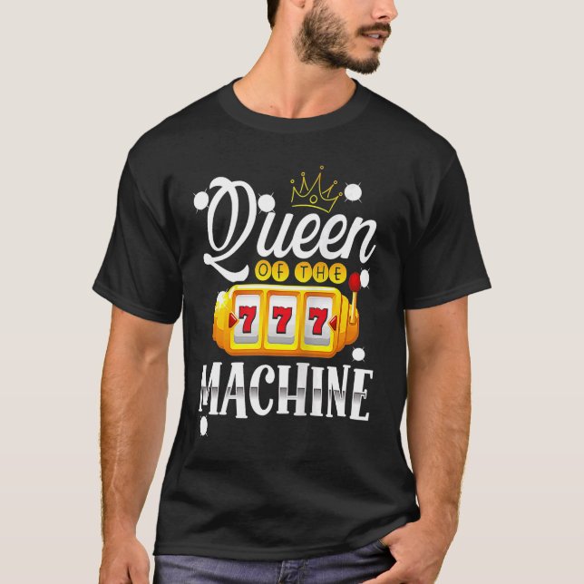 Backprint Queen Of The Machine Slot Machine Tank T (Front)