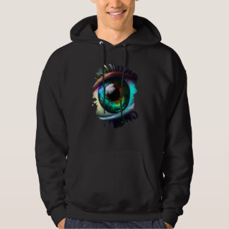 Backprint rainbow eye the beauty in the dark hoodie