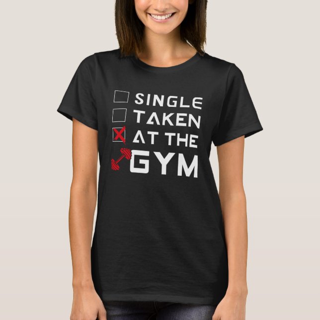 Backprint Single Taken Gym Forgiving Gym Training T-Shirt (Front)
