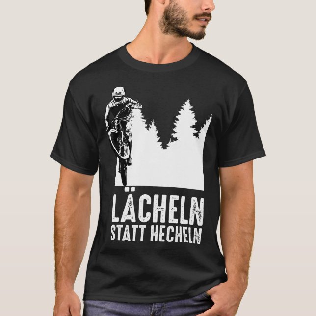 Backprint Smiling instead of panting E-bikes and e T-Shirt (Front)
