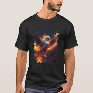 Backprint The majestic rise of the epic phoenix  1 T-Shirt