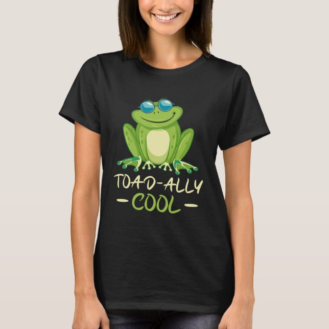 Backprint Toad ally cool cool frog T-Shirt (Front)