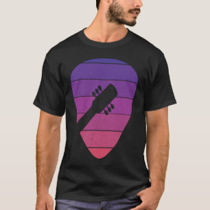 Backprint Vintage Retro Rock & Roll Music and Guit T-Shirt