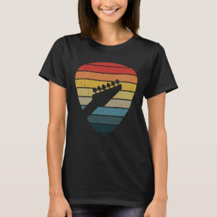 Backprint Vintage Retro Rock & Roll Music and Guit T-Shirt