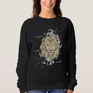 Backprint Zodiac Sign Leo Sweatshirt