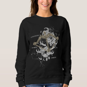 Backprint Zodiac Sign Sagittarius Sweatshirt