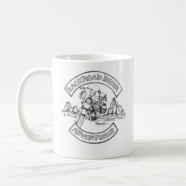 BackRoad Biker Coffee Mug (Left)