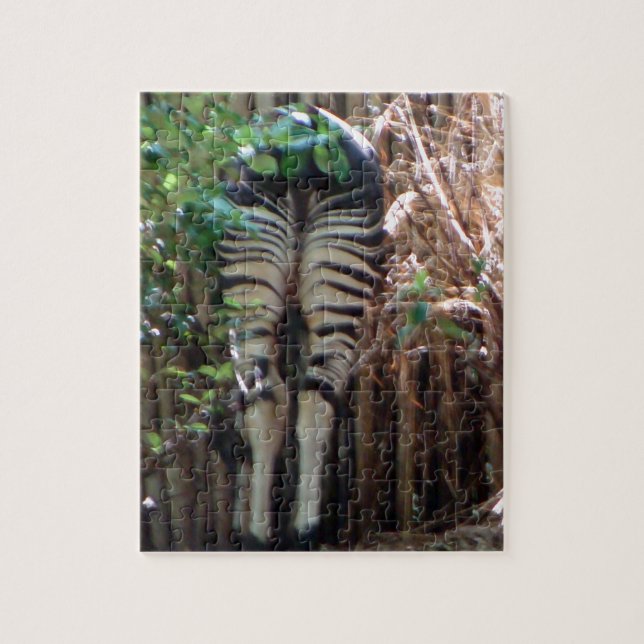 Backside of Okapi Jigsaw Puzzle (Vertical)