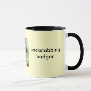 backstabbing badger mug