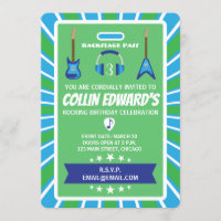 Backstage Pass Birthday Party Invitation
