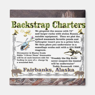 Backstrap Charters Underwater Moose Hunting Magnet