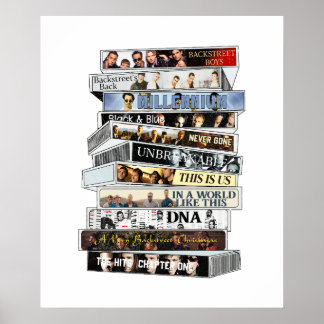 Backstreet Boys Cassette Tape Poster