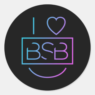Backstreet I He Bsb Classic Round Sticker