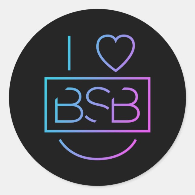 Backstreet I He Bsb Classic Round Sticker (Front)