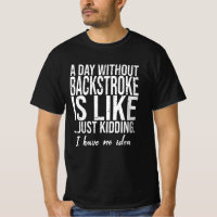 Backstroke funny sports gift