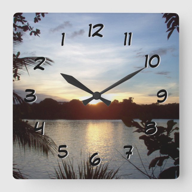 Backward Clock - Costa Rican Sunset - Tortuguero (Front)