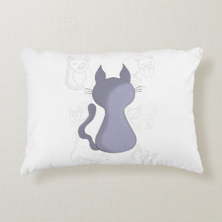 Backward Shy Cat Duvet Cover Decorative Cushion