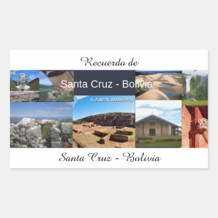 Backward sticker of Santa Cruz Bolivia