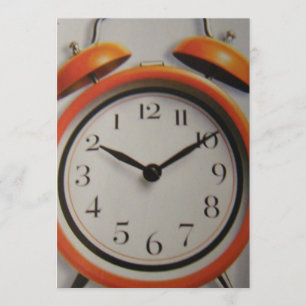 BACKWARDS CLOCK INVITATION